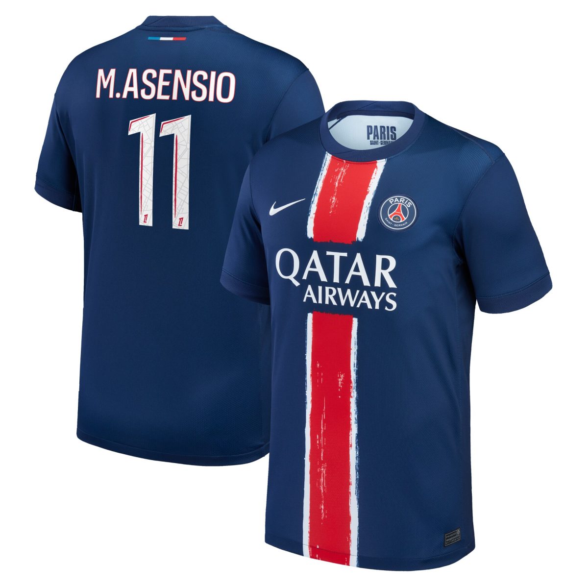 psg nike home stadium shirt 2024-25 – kids with m.asensio 11 printing Kits Collection | Shop PSG Gear