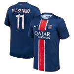 psg nike home stadium shirt 2024-25 – kids with m.asensio 11 printing Kits Collection | Shop PSG Gear