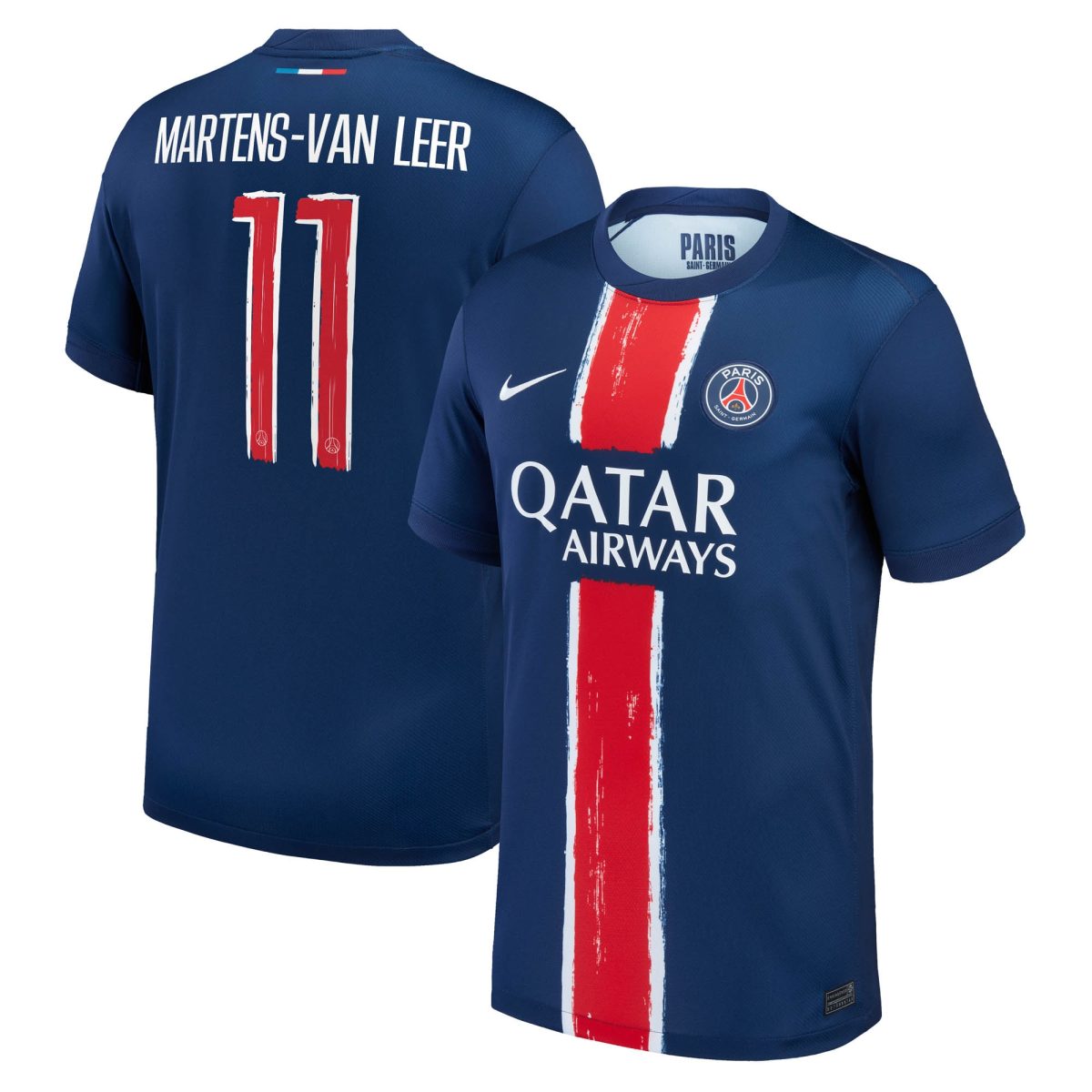 psg nike home stadium shirt 2024-25 – kids with martens-van leer 11 printing Kits Collection | Shop PSG Gear