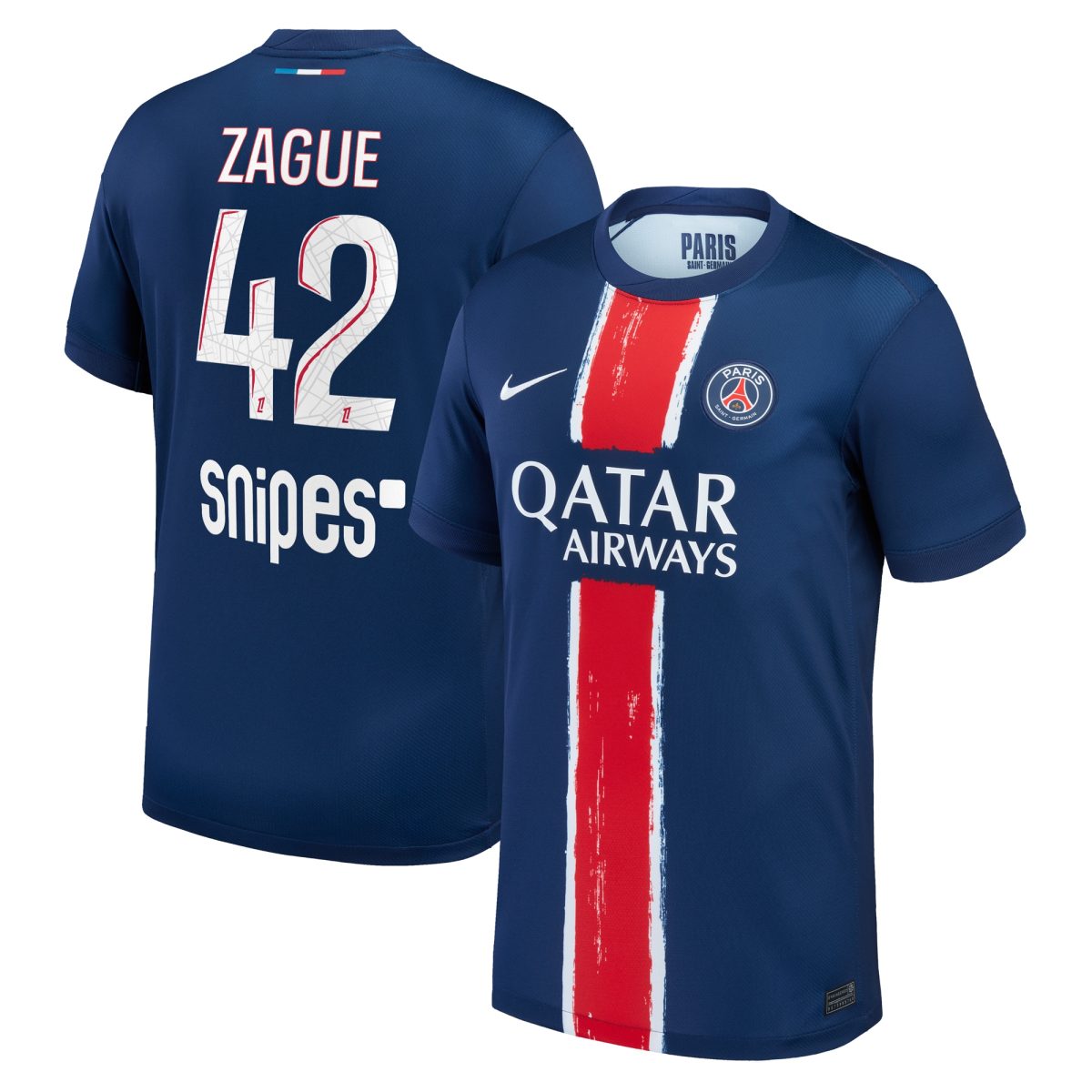psg nike home stadium shirt 2024-25 – kids with zague 42 printing Kits Collection | Shop PSG Gear