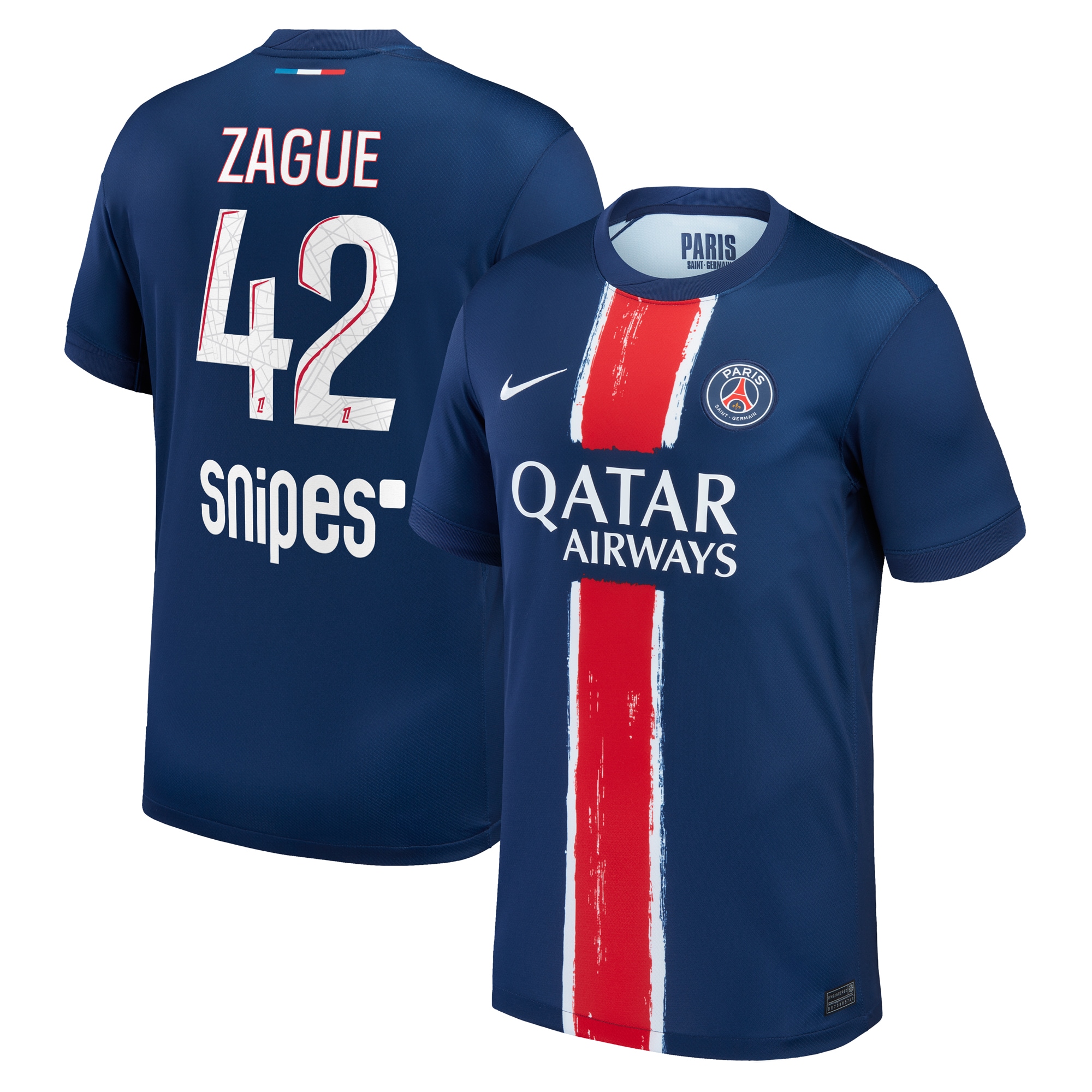 psg nike home stadium shirt 2024-25 – kids with zague 42 printing Kits Collection | Shop PSG Gear
