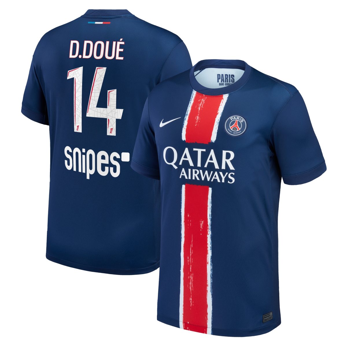 psg nike home stadium shirt 2024-25 with d.doue 14 printing Kits Collection | Shop PSG Gear