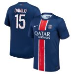 psg nike home stadium shirt 2024-25 with danilo 15 printing Kits Collection | Shop PSG Gear
