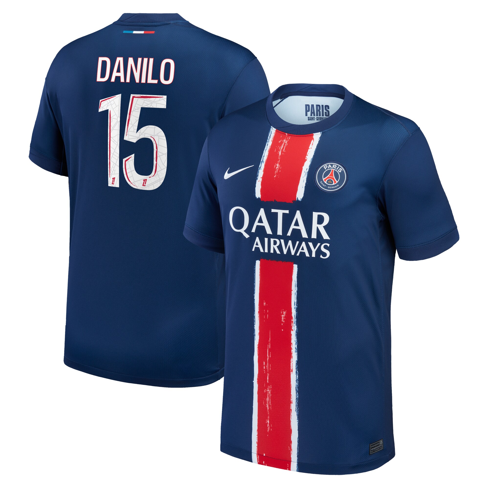 psg nike home stadium shirt 2024-25 with danilo 15 printing Kits Collection | Shop PSG Gear