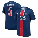 psg nike home stadium shirt 2024-25 with de almeida 5 printing Kits Collection | Shop PSG Gear