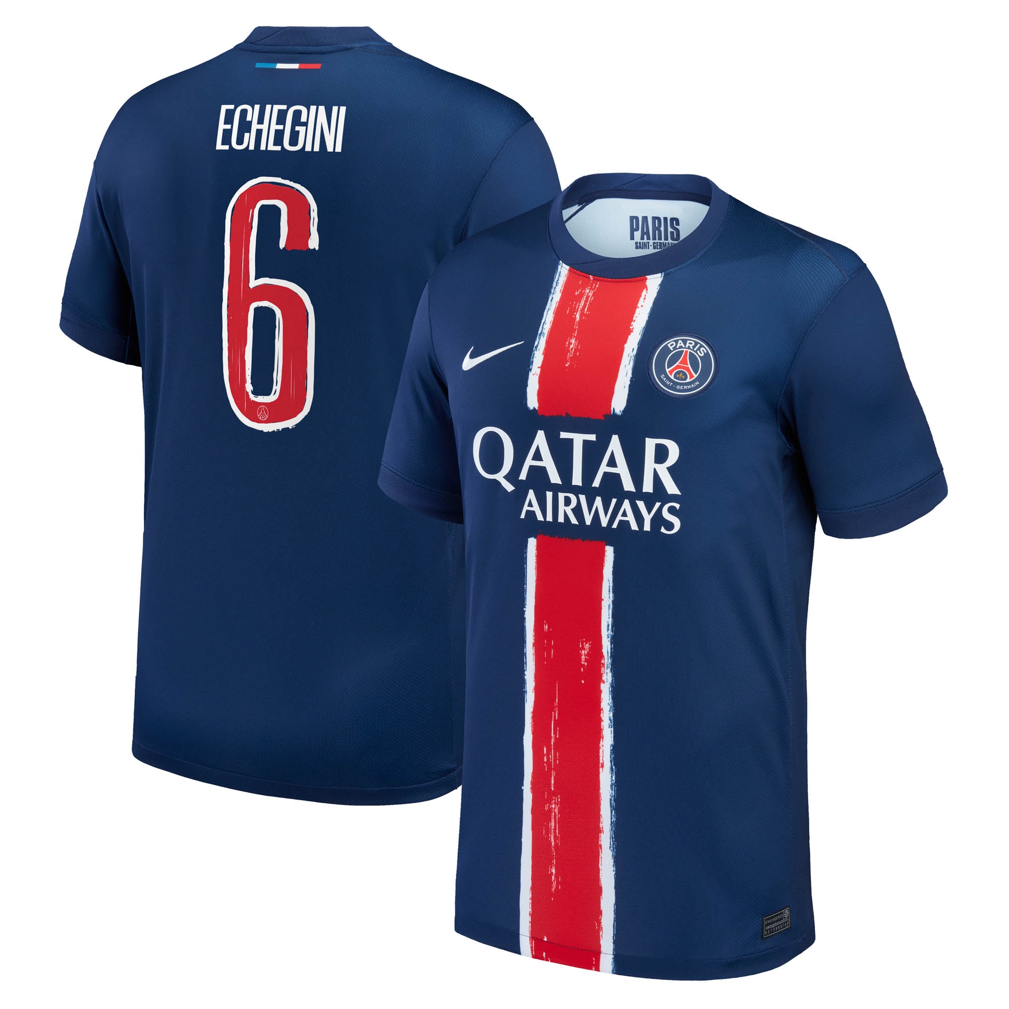 psg nike home stadium shirt 2024-25 with echegini 6 printing Kits Collection | Shop PSG Gear