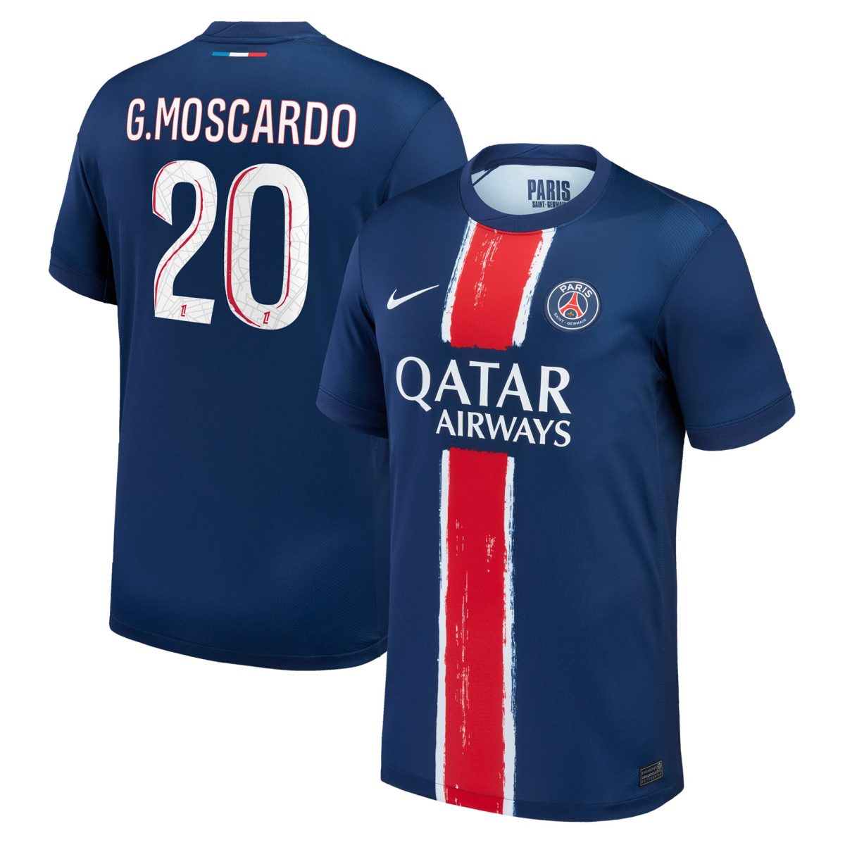 psg nike home stadium shirt 2024-25 with g.moscardo 20 printing Kits Collection | Shop PSG Gear