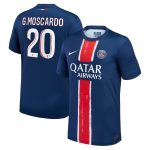 psg nike home stadium shirt 2024-25 with g.moscardo 20 printing Kits Collection | Shop PSG Gear