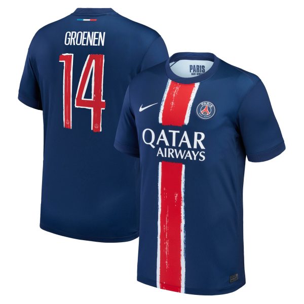 psg nike home stadium shirt 2024-25 with groenen 14 printing Kits Collection | Shop PSG Gear