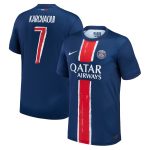 psg nike home stadium shirt 2024-25 with karchaoui 7 printing Kits Collection | Shop PSG Gear