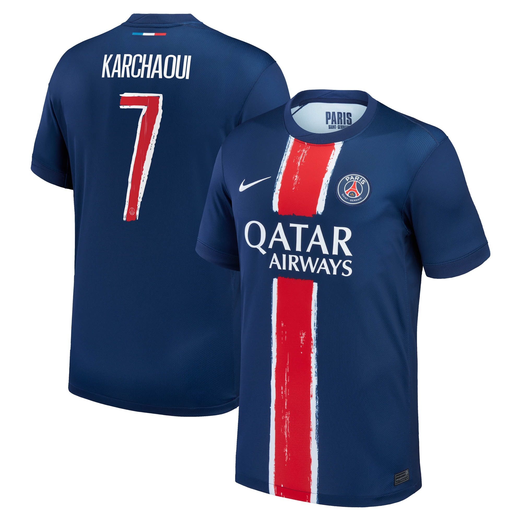 psg nike home stadium shirt 2024-25 with karchaoui 7 printing Kits Collection | Shop PSG Gear