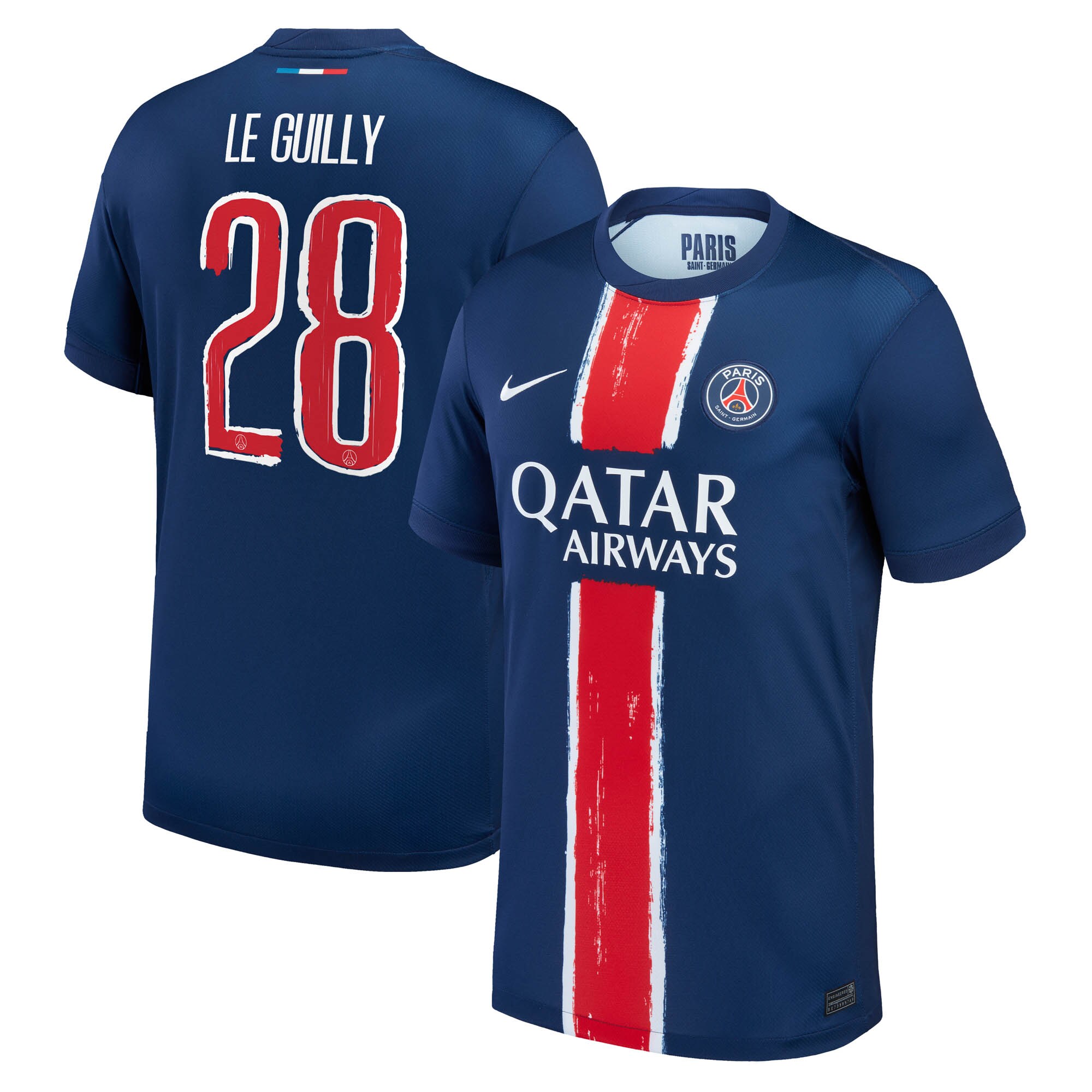 psg nike home stadium shirt 2024-25 with le guilly 28 printing Kits Collection | Shop PSG Gear