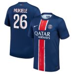 psg nike home stadium shirt 2024-25 with mukiele 26 printing Kits Collection | Shop PSG Gear
