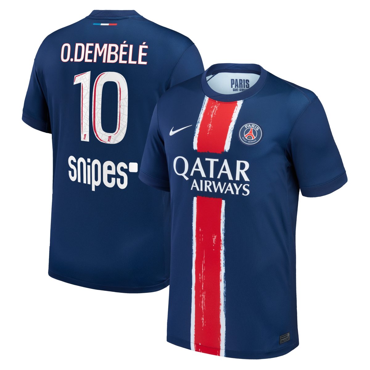 psg nike home stadium shirt 2024-25 with o.dembele 10 printing Kits Collection | Shop PSG Gear