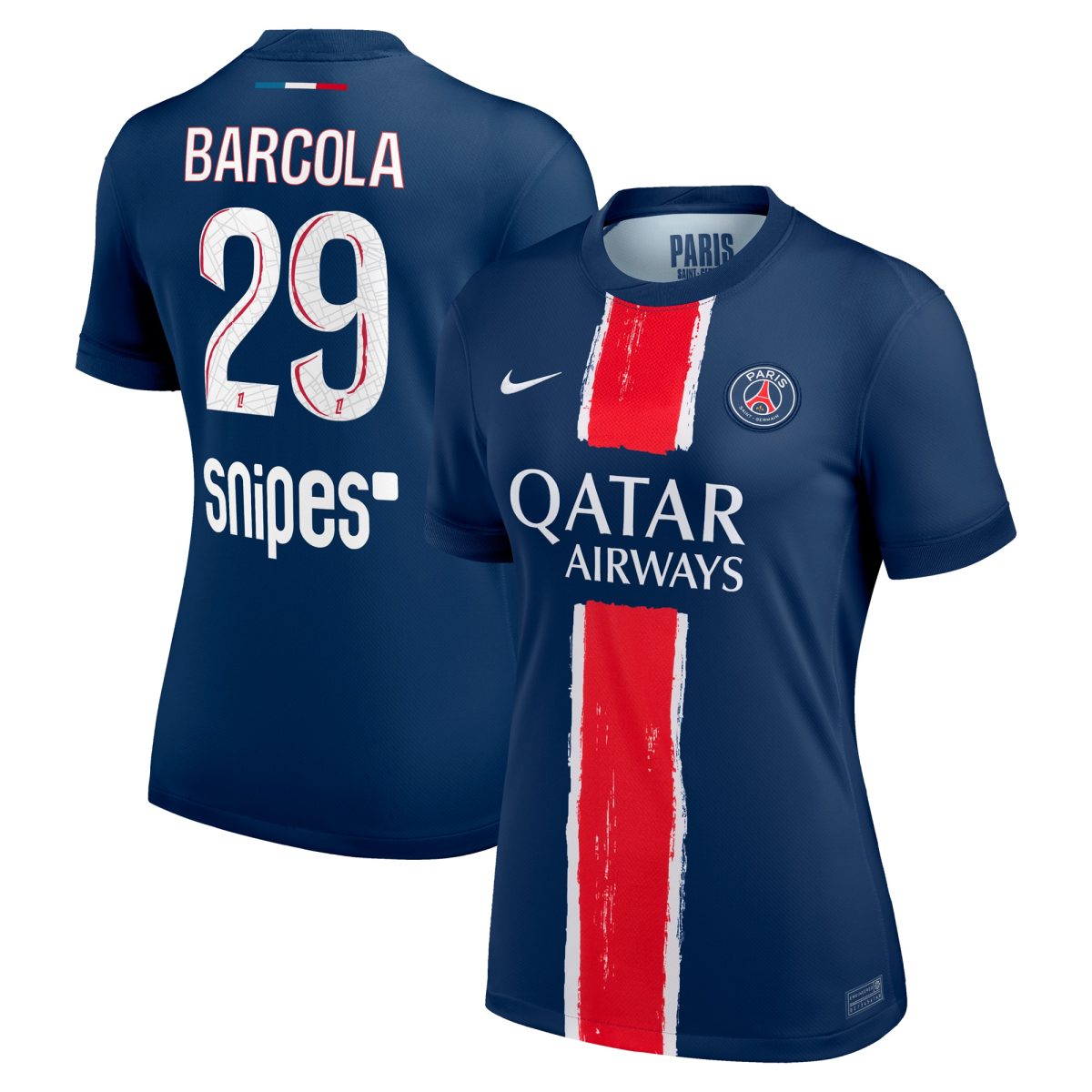 psg nike home stadium shirt 2024-25 – womens with barcola 29 printing Kits Collection | Shop PSG Gear