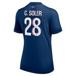 psg nike home stadium shirt 2024-25 – womens with c. soler 28 printing Kits Collection | Shop PSG Gear