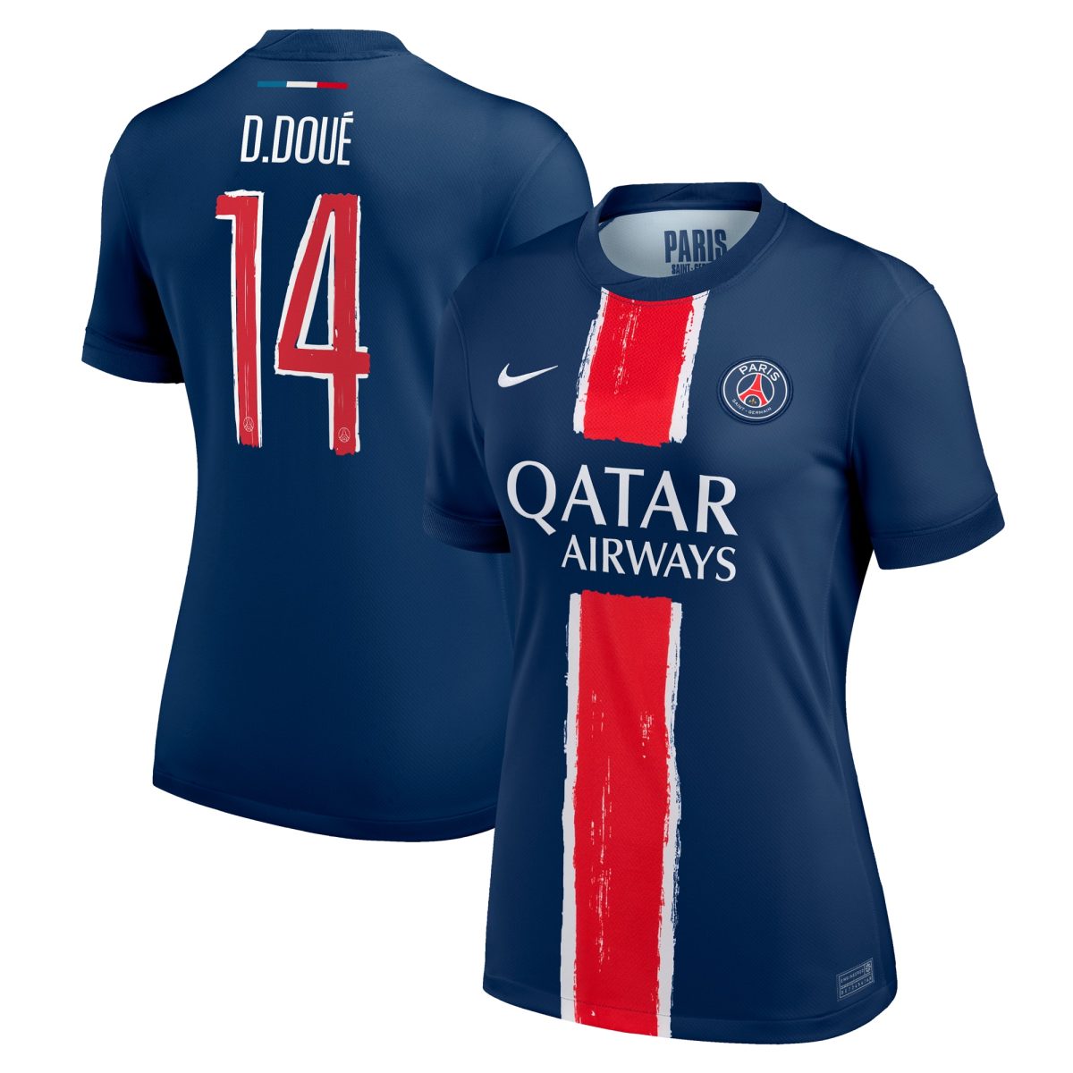 psg nike home stadium shirt 2024-25 – womens with cup printing d.doue 14 Kits Collection | Shop PSG Gear