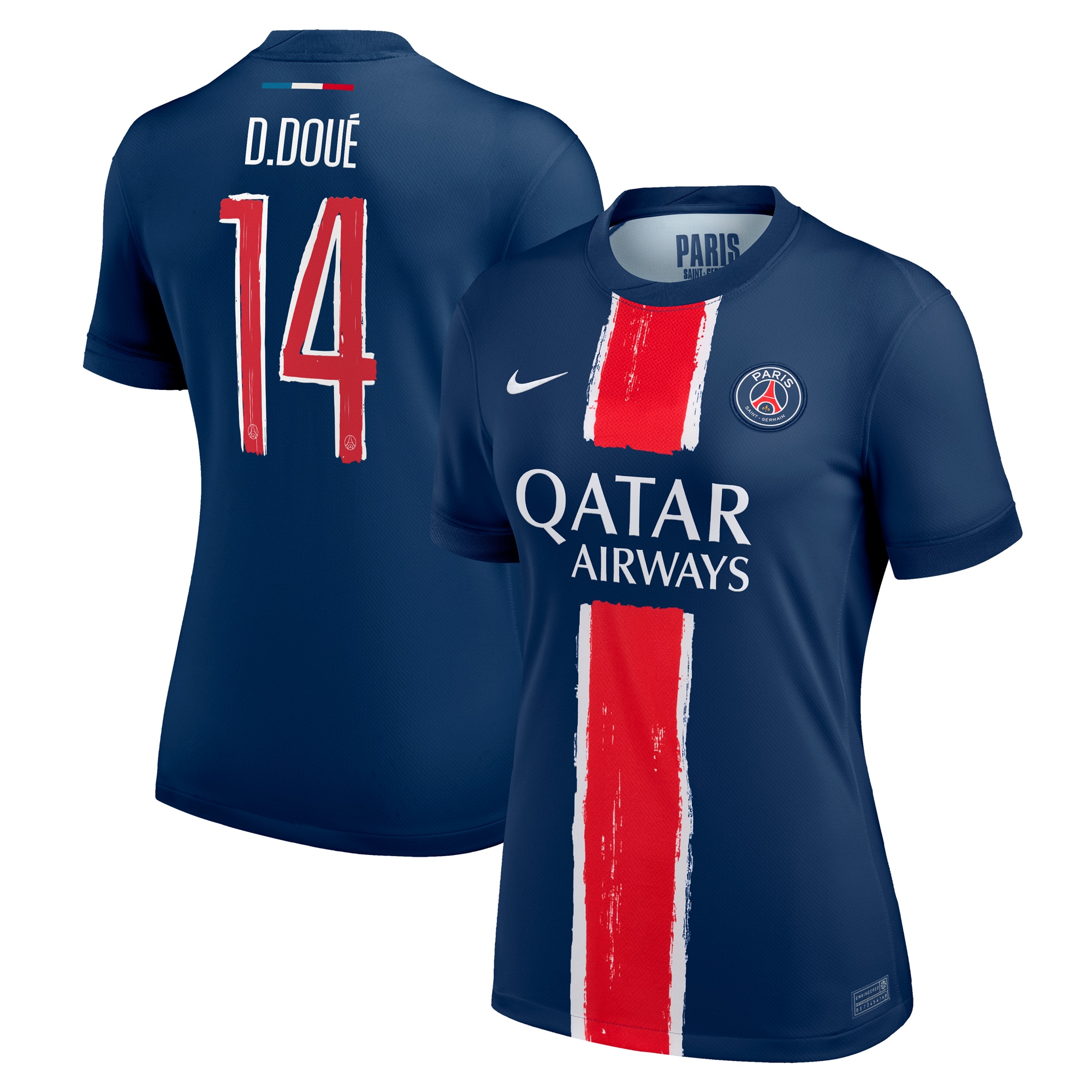 psg nike home stadium shirt 2024-25 – womens with cup printing d.doue 14 Kits Collection | Shop PSG Gear