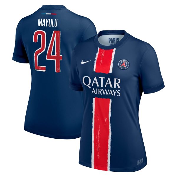 psg nike home stadium shirt 2024-25 – womens with cup printing mayulu 24 Kits Collection | Shop PSG Gear