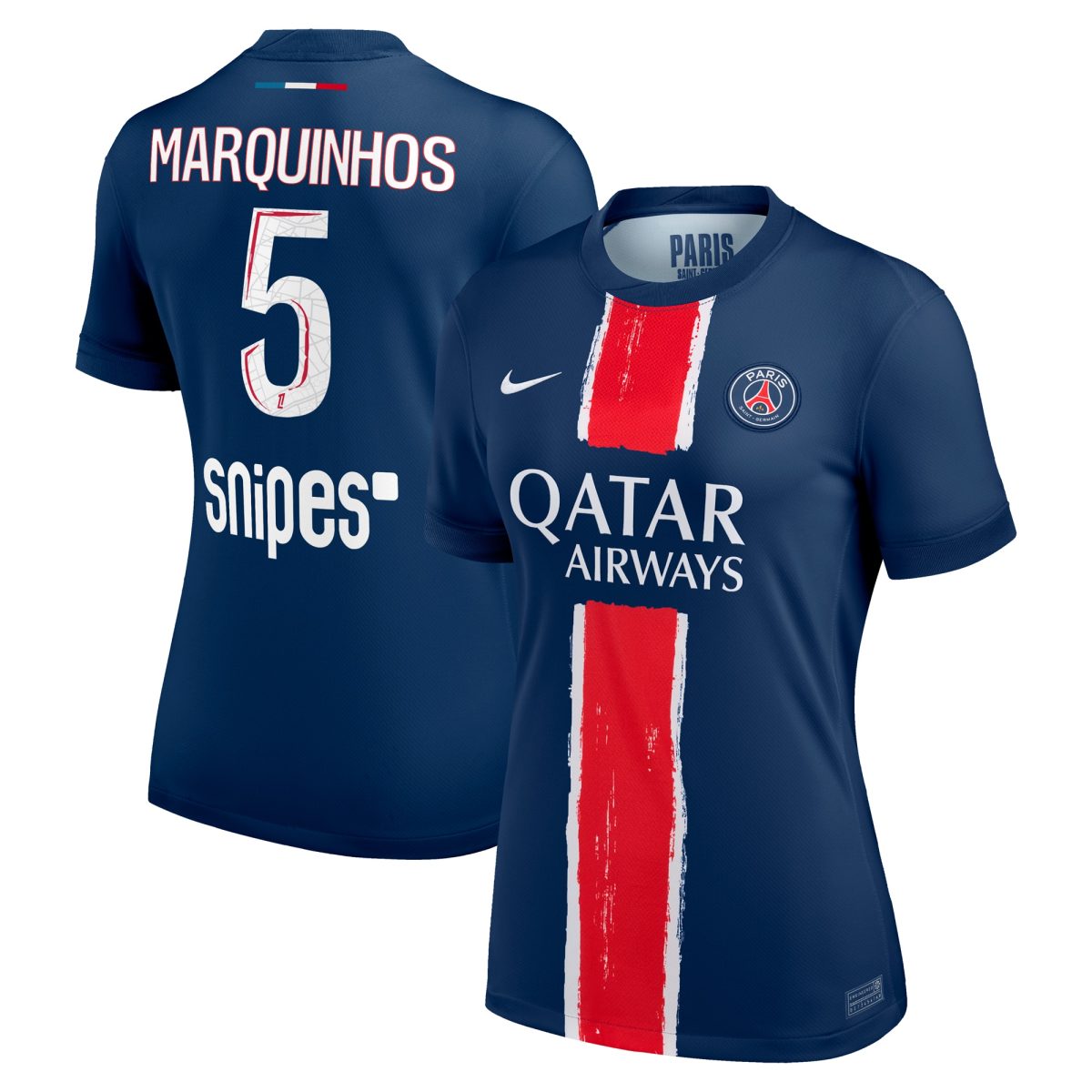 psg nike home stadium shirt 2024-25 – womens with marquinhos 5 printing Kits Collection | Shop PSG Gear