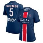 psg nike home stadium shirt 2024-25 – womens with marquinhos 5 printing Kits Collection | Shop PSG Gear