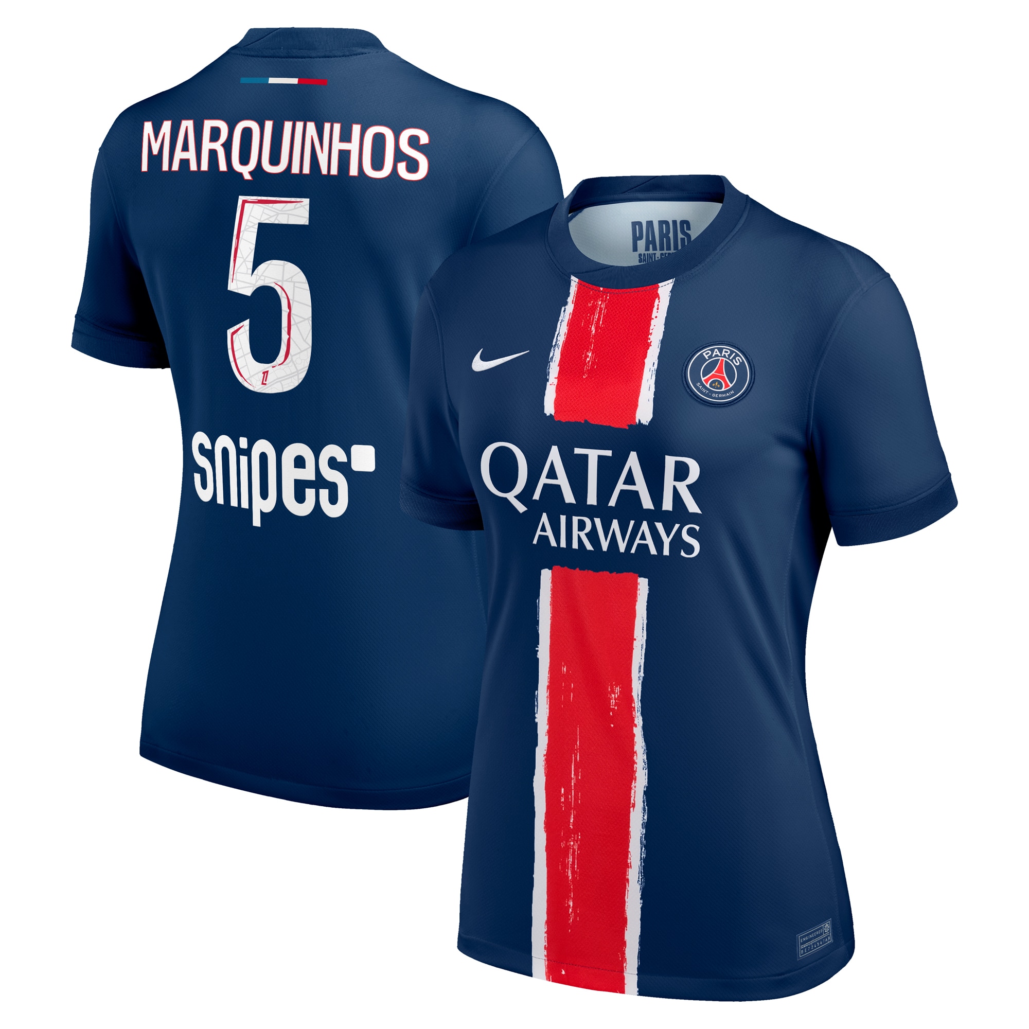 psg nike home stadium shirt 2024-25 – womens with marquinhos 5 printing Kits Collection | Shop PSG Gear