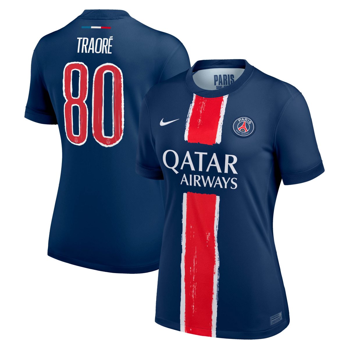 psg nike home stadium shirt 2024-25 – womens with traore 80 printing Kits Collection | Shop PSG Gear