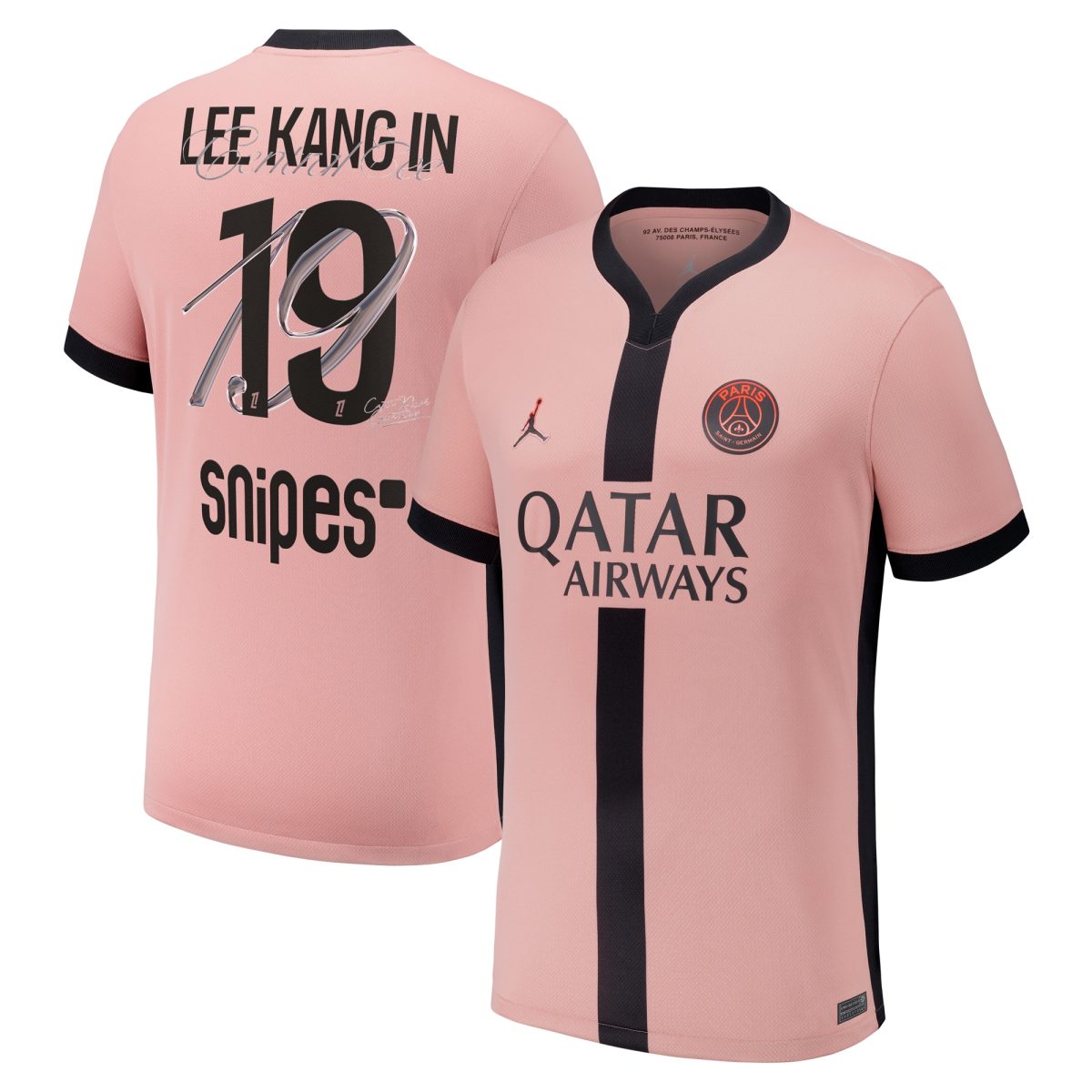psg x jordan third stadium jersey with central cee print for lee kang in 19 Kits Collection | Shop PSG Gear
