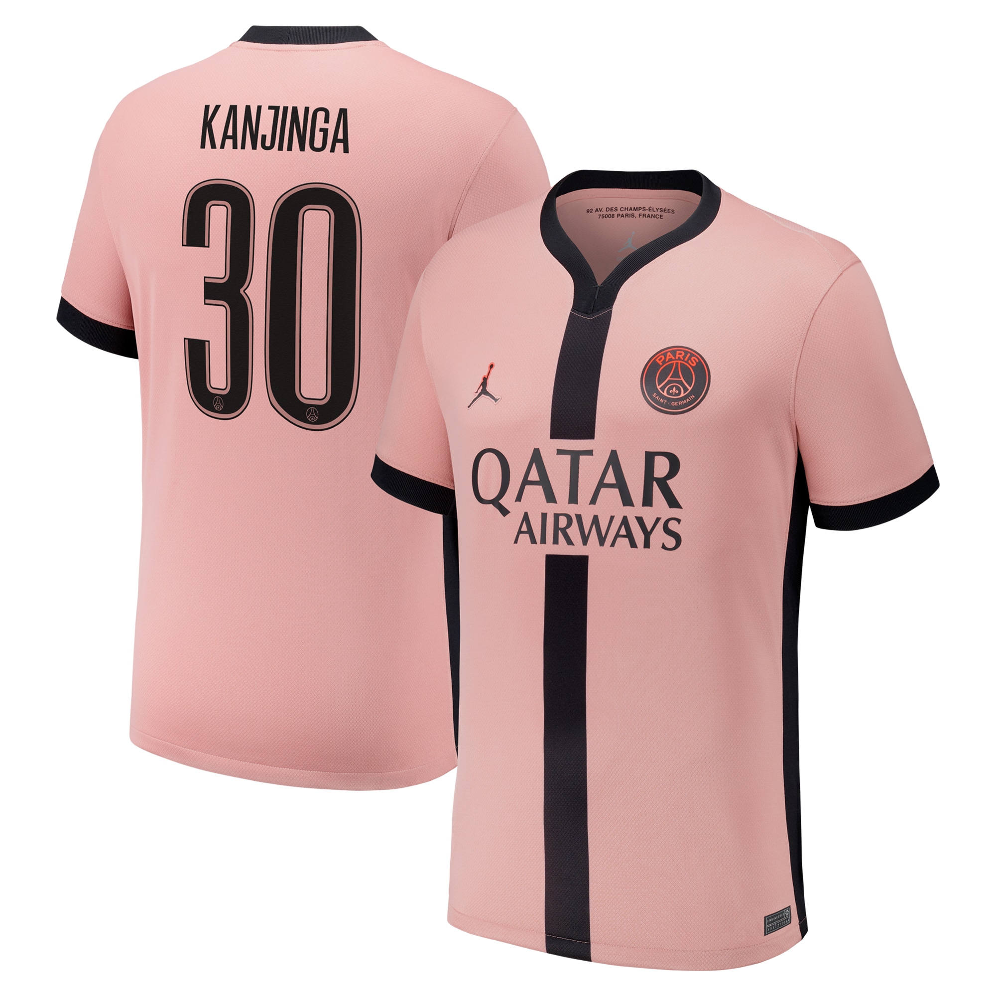 psg x jordan third stadium shirt 2024-25 with kanjinga 30 printing Kits Collection | Shop PSG Gear