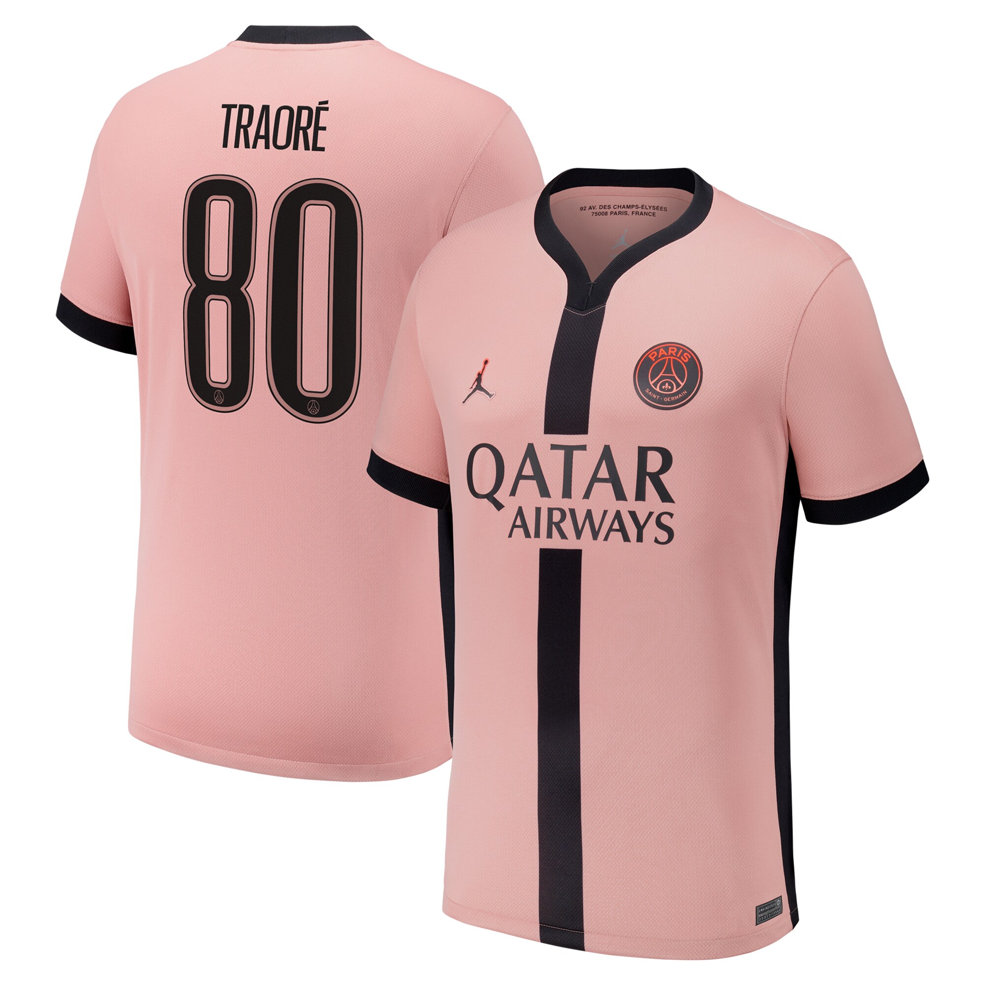 psg x jordan third stadium shirt 2024-25 with traore 80 printing Kits Collection | Shop PSG Gear